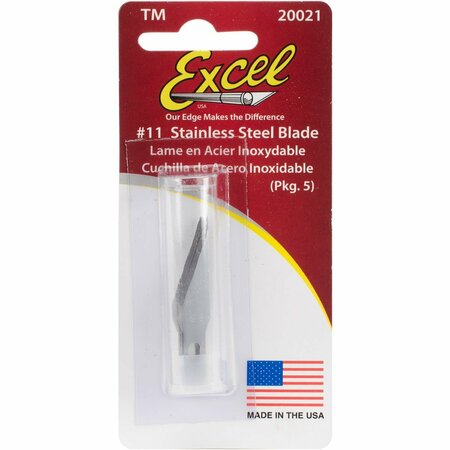 EXCEL Stainless Steel Blade-#11, 5PK 20021